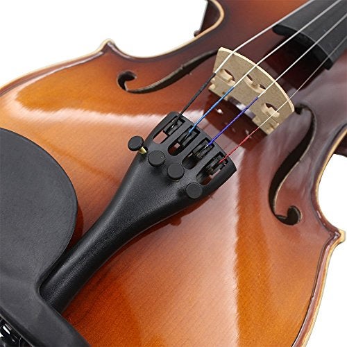 TraderPlus Ultra Composite Tailpiece with 4-tuners and Tailgut for 4/4 Violin - Image 4
