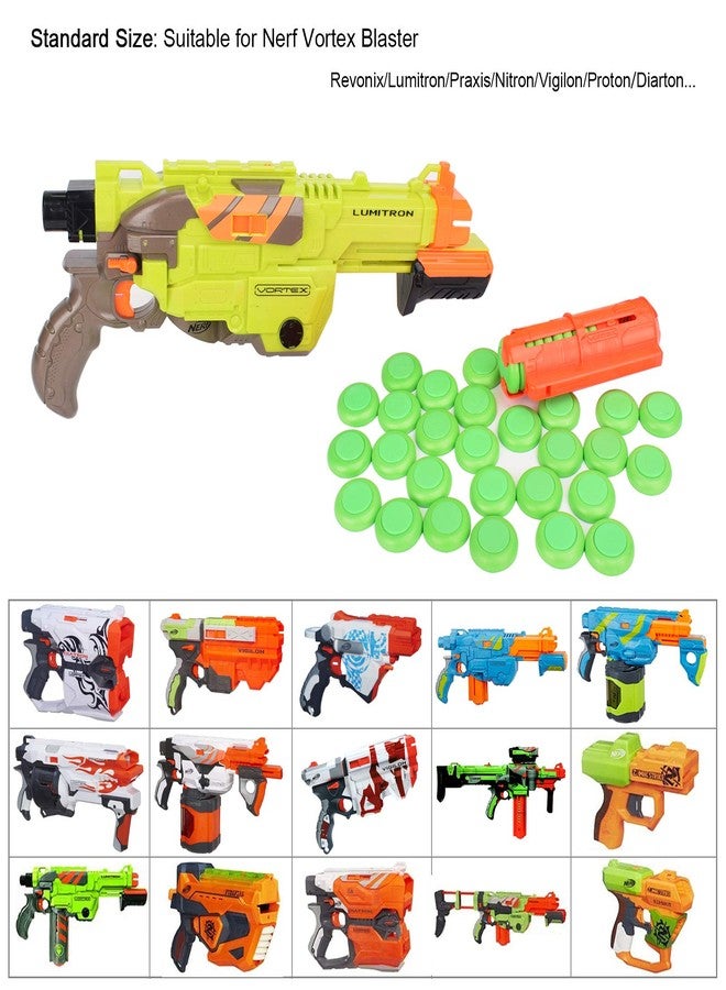 OIMIO 60 Pcs Nerf Refill Discs Bullet for Nerf Vortex Blaster Praxis Nitron Vigilon Proton Ammo - Image 5