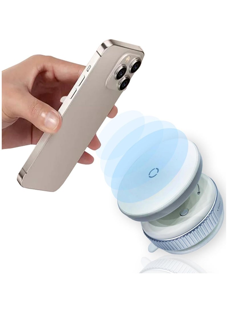 أداك ADAK حامل هاتف سيارة زجاجي عالمي لشفط الفراغ، حامل متنقل ثابت للزجاج والمرايا والشاشات تشغيل بيد واحدة، تصميم متين، قبضة قوية للهواتف الذكية، استخدام متعدد الاستخدامات في المنزل والسيارة (أبيض) - Image 1