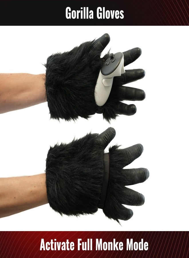 DeadEyeVR Gorilla Gloves - Gorilla Tag Ape Gloves for Quest, Quest 2, Quest 3/3s, Quest Pro, and Valve Index (Gorilla Gloves, Small) - Image 3