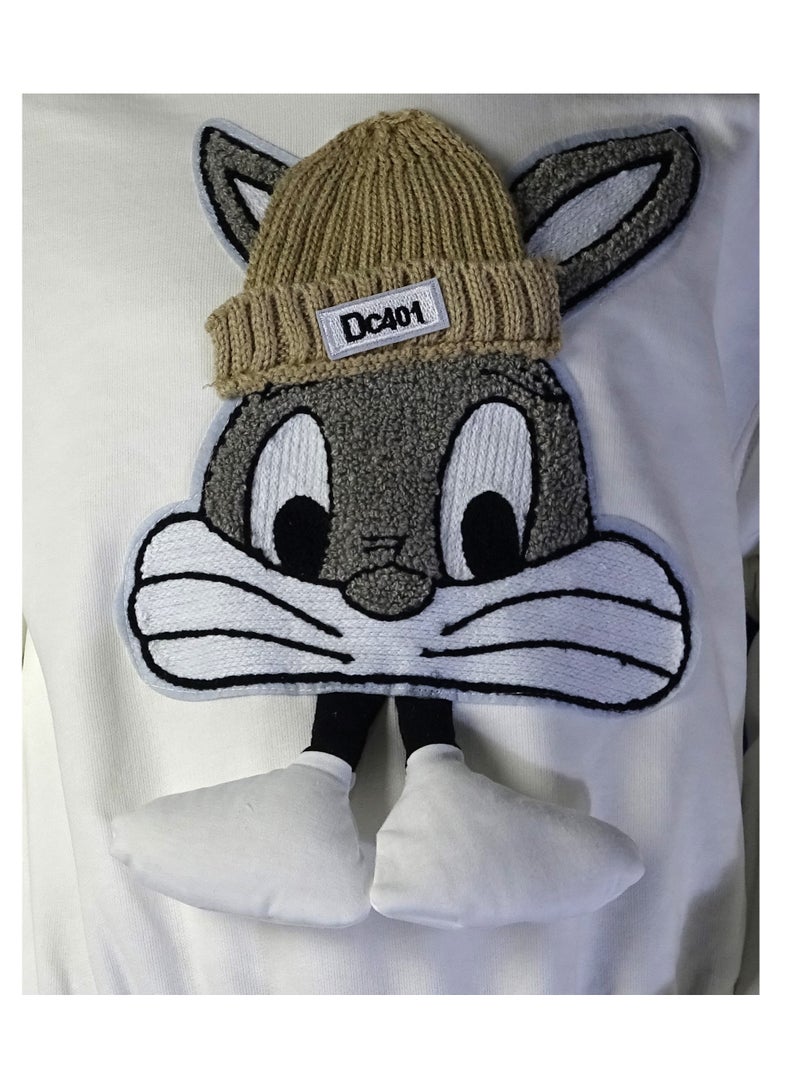 SHELTERE "Turkish made Girls' long-sleeve sweatshirt with beautiful patterns from the Shelter collection 35643." - Image 3