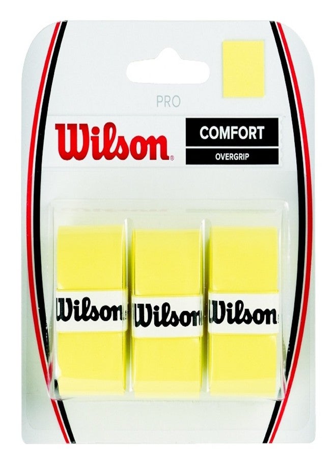 Wilson Pro Overgrip Comfort - 3 Pack (Yellow)