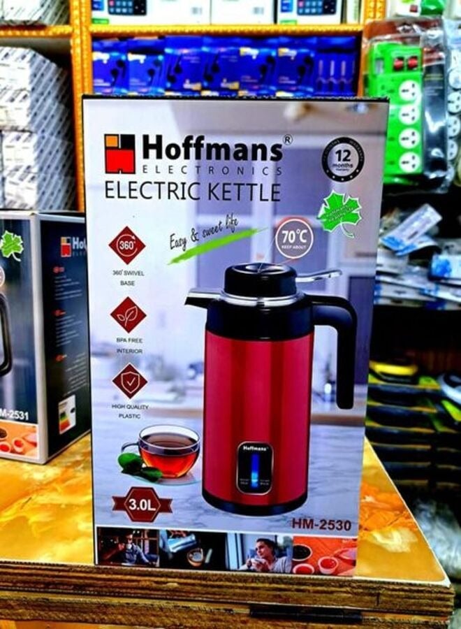 Hoffmans Electric Kettle 3.0 L 2000 W HM-2530 - Multicolor