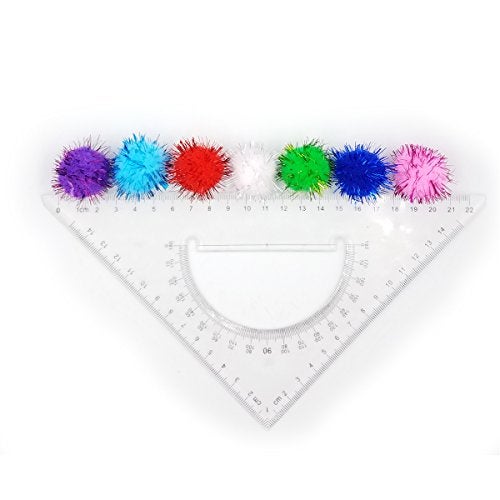 SamuRita Assorted Sparkle Glitter Pom Poms Balls for Arts Craft DIY Accessories(1.18 Inch,30mm- 100 Pack) - Image 5
