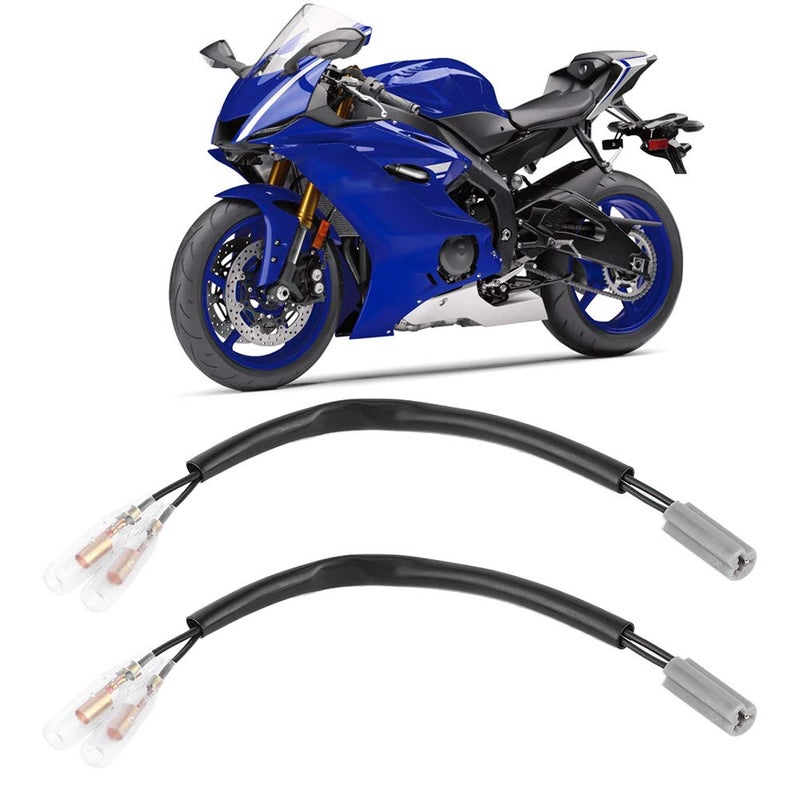 Fydun for Turn Adapter Replacement, 7.5in Turn Wiring Adapter Plug Motorcycle Parts Lights Retrofit for YZF‑R6 YZF‑R1 FZ6 FZ10 - Image 3