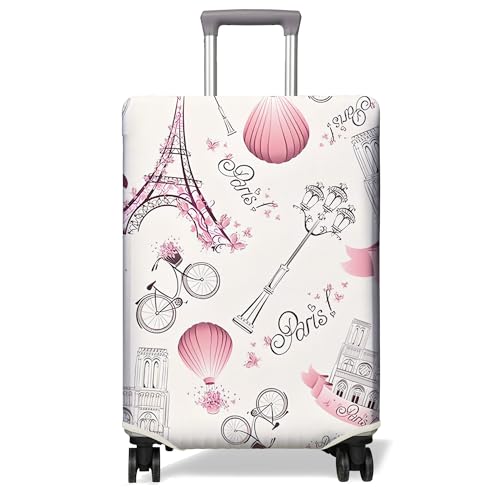 PtRug Travel Luggage Cover Suitcase Protector Fits 1832 Inch Wheel Covers PatternedTravel Related Items Flower Luggage Protector Elastic XL - Image 1