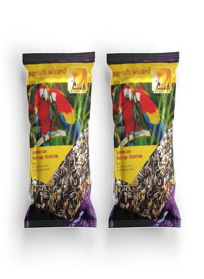 Parrots Wizard طعام الببغاء الاحترافي الكبير من باروتس ويزارد، 32 نوعًا من مزيج البذور [900 غرام]، - Image 1