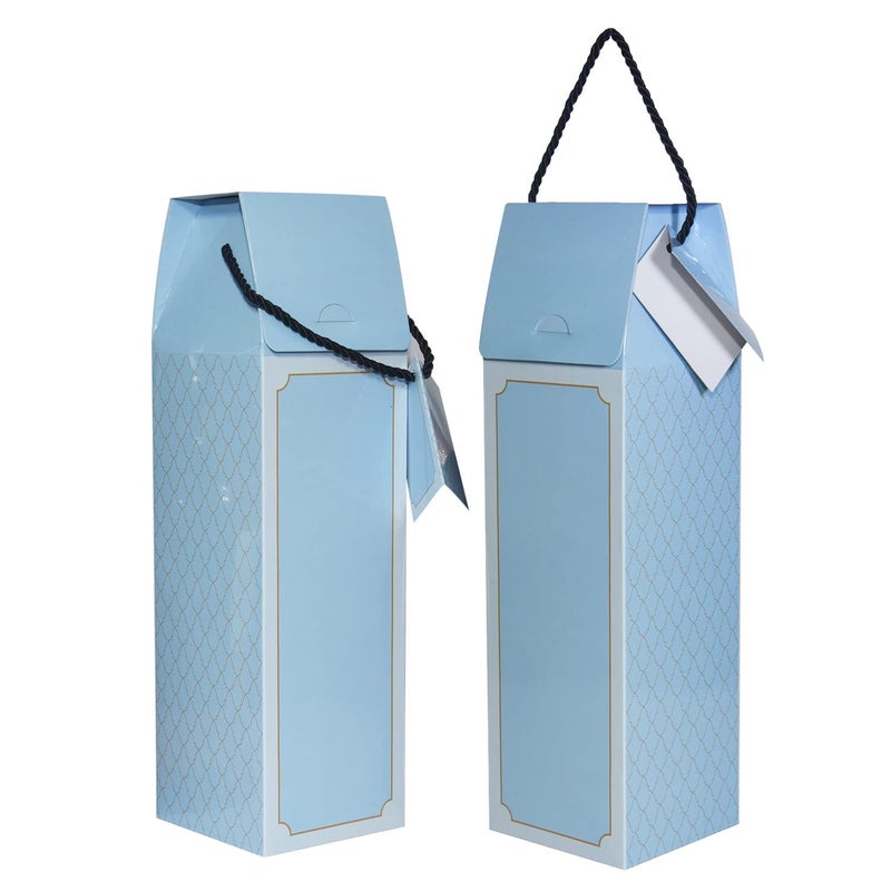 TRIACE Wine Bag Cum Box Pack of 6 with Message Card. 6 Different Designs. 14 x 4 x 4 Inches. Perfect for Parties, Dinners, Festivals, Housewarming, Corporate Gifting & Anniversary. TR 124 - Image 5