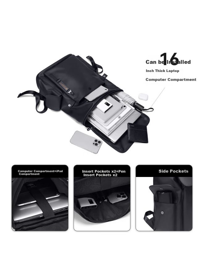 Golf Men's Travel Backpack 15.6/16 Inch Laptop Student Bookbag Waterproof Flap Over Business Travel Backpack - Image 2