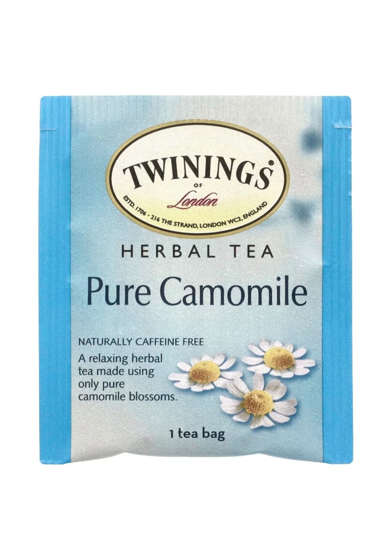 Twinings Herbal Tea Pure Camomile Caffeine Free 25 Tea Bags 1.32 oz (37 g)  - Image 2