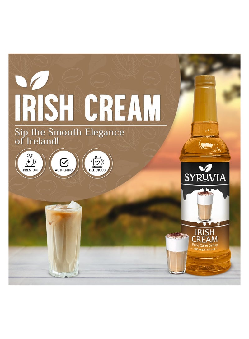 Syruvia Syruvia Irish Cream Syrup for Coffee 750 ml  Irish Cream Flavoring for Coffee  - Image 3