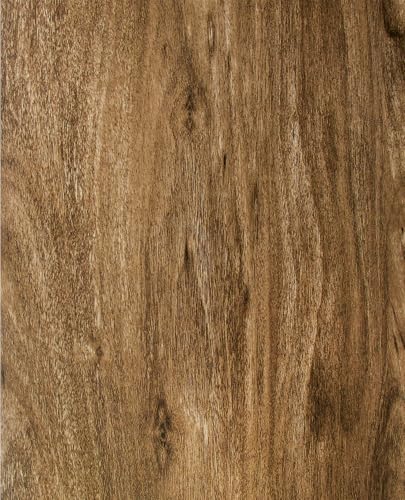 Erfoni Wood Contact Paper Faux Wood Peel and Stick Wallpaper 17.7inch x 118inch Brown Wallpaper Peel and Stick Vinyl Wrap for Countertop Wood Grain Contact Paper Brown Self Adhesive Wall Paper DIY - Image 1