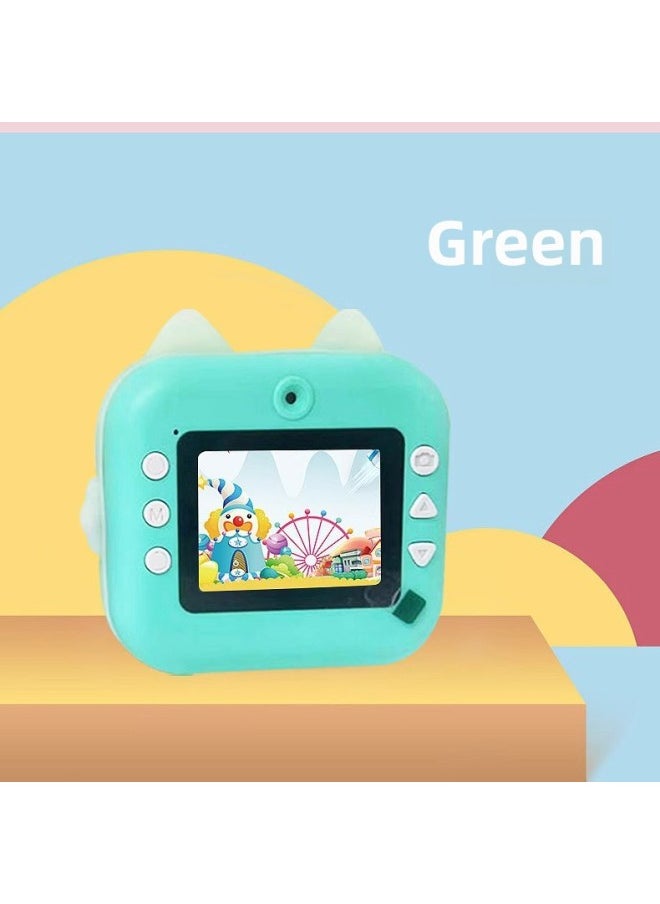Generic Children HD Print Camera Mini Photo Camera Cartoon Photo Video Camera Holiday Gift Cross Border-Color:Y61 (hd) (pink Bear)  - Image 5