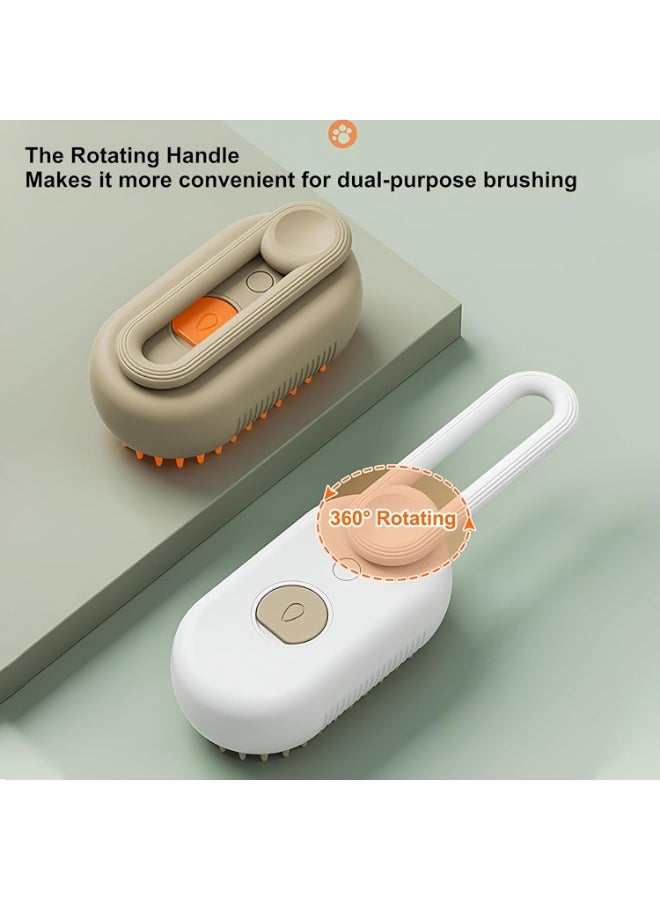 3-in-1  Steam Brush for Cats & Dogs – Grooming & Massage Brush with Water Tank, Steam for Long & Short Hair, Pet Hair Remover - Image 4