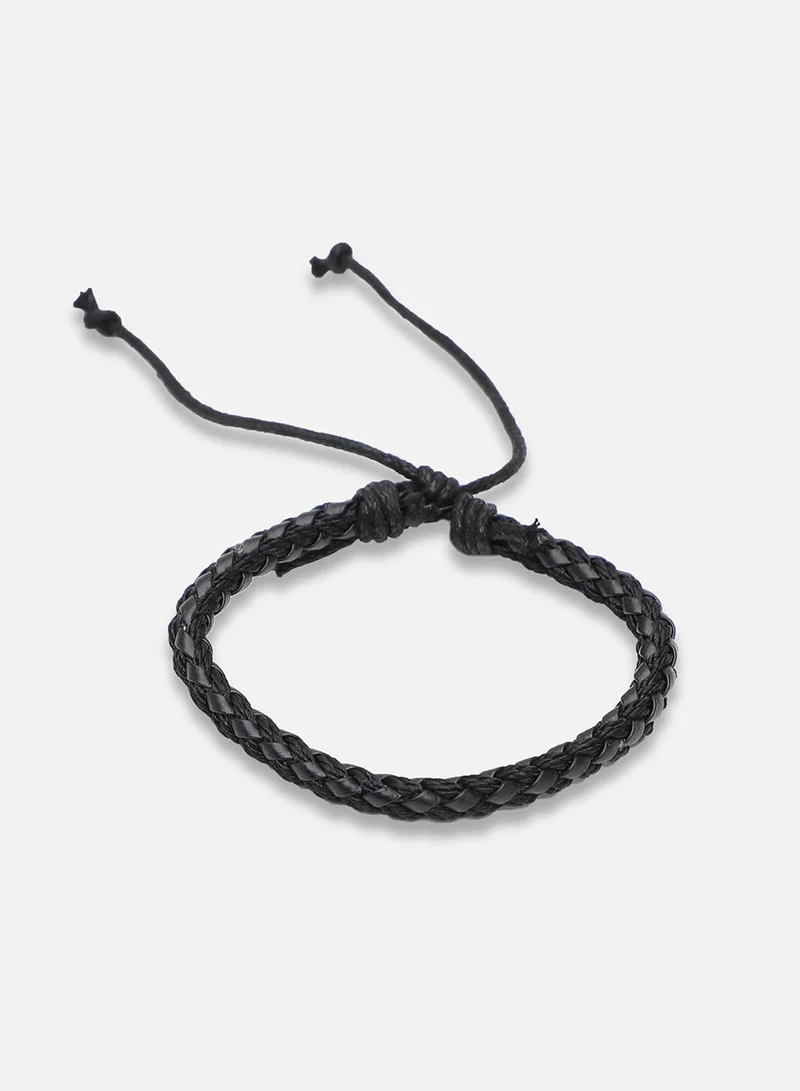 SOHI Trendy Casual Pu Leather Designer Artificial Bracelet Jewellery
