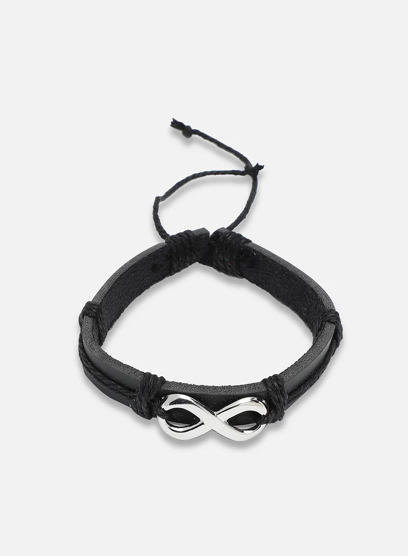 SOHI Trendy Casual Pu Leather Designer Artificial Bracelet Jewellery
