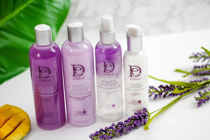 Design Essentials Agave & Lavender Moisturizing & Detangling Conditioner-Blow-Dry & Silk Press Collection - 12oz - Image 5