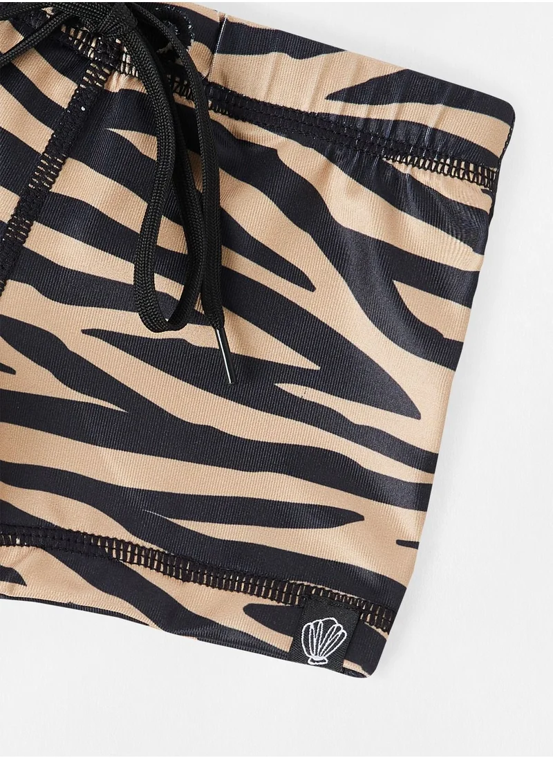 بيتش & باندتس Boys Tiger Shark Swim Shorts
