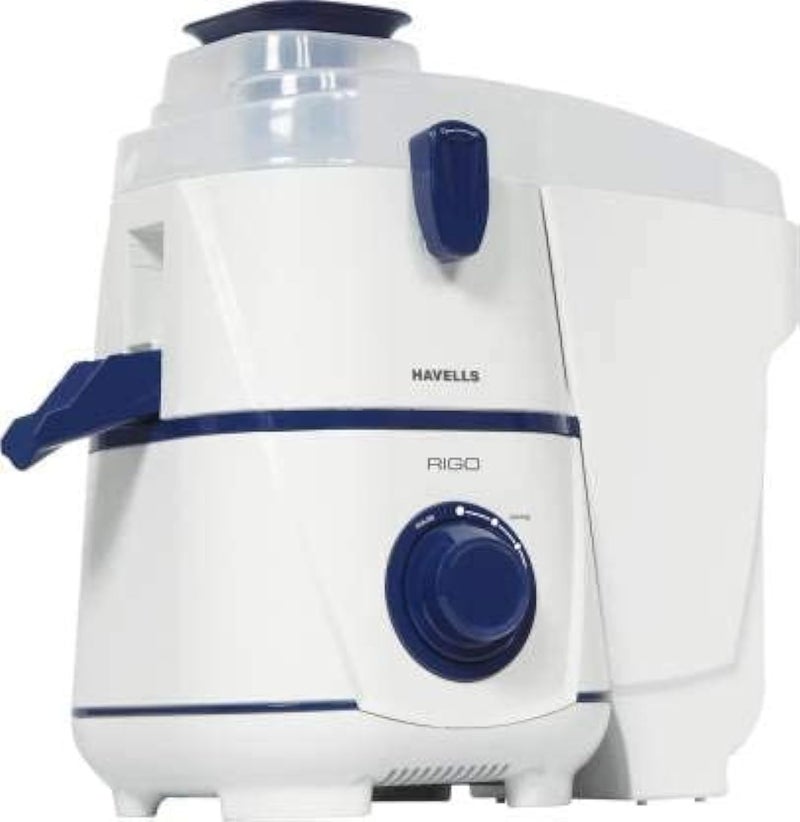 Havells Rigo 500 Watts Juicer, White - Dark Blue (Ghfjmbvb050), 500 Watt - Image 2