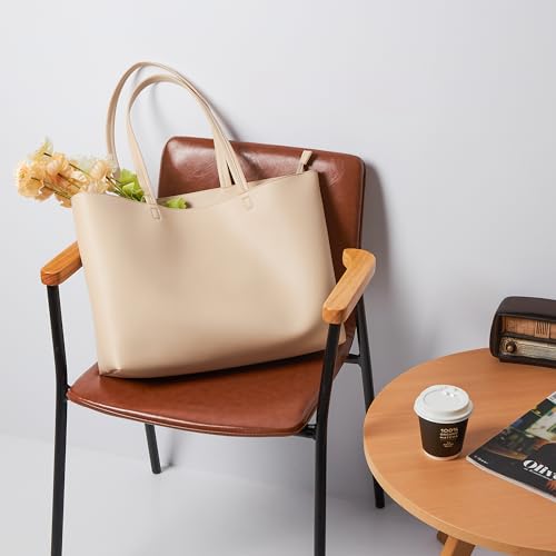 KALIDI FANCY FOREST KALIDI Tote Bag Zipper Shoulder Bag Faux Leather Purses for Women Large Casual Crossbody Handbag for Work Dating College - Image 5