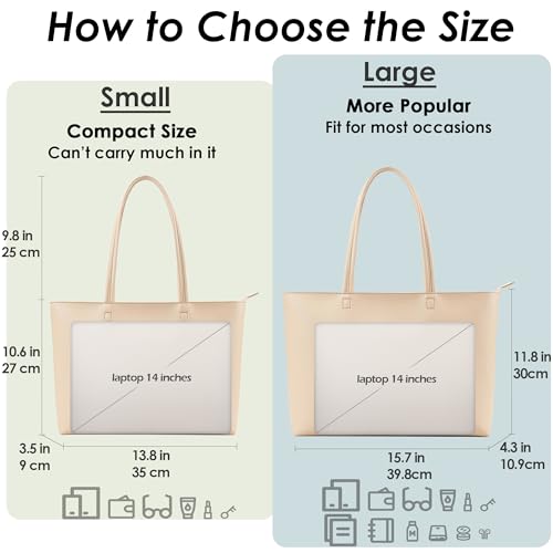 KALIDI FANCY FOREST KALIDI Tote Bag Zipper Shoulder Bag Faux Leather Purses for Women Large Casual Crossbody Handbag for Work Dating College - Image 3