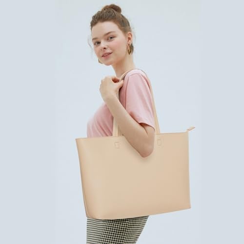 KALIDI FANCY FOREST KALIDI Tote Bag Zipper Shoulder Bag Faux Leather Purses for Women Large Casual Crossbody Handbag for Work Dating College - Image 2