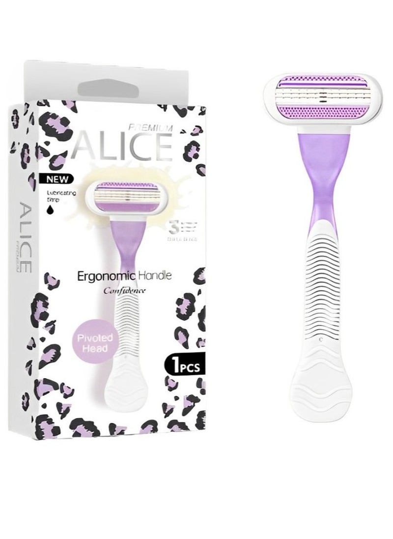 ALICE PREMIUM 3 TRIPLE BLADE ERGONOMIC HANDLE CONFIDENCE AS-22