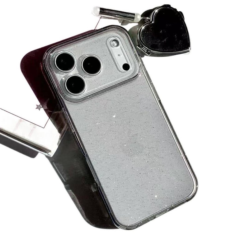 غطاء واقي بPC، مقاوم للخدش، رمادي، مقاوم للصدمات لـ iPhone 15 / 15 Plus / 15 Pro / 15 Pro Max باللون الرمادي للمكتب المنزلي للتنقل اليومي للعائلة - Image 5