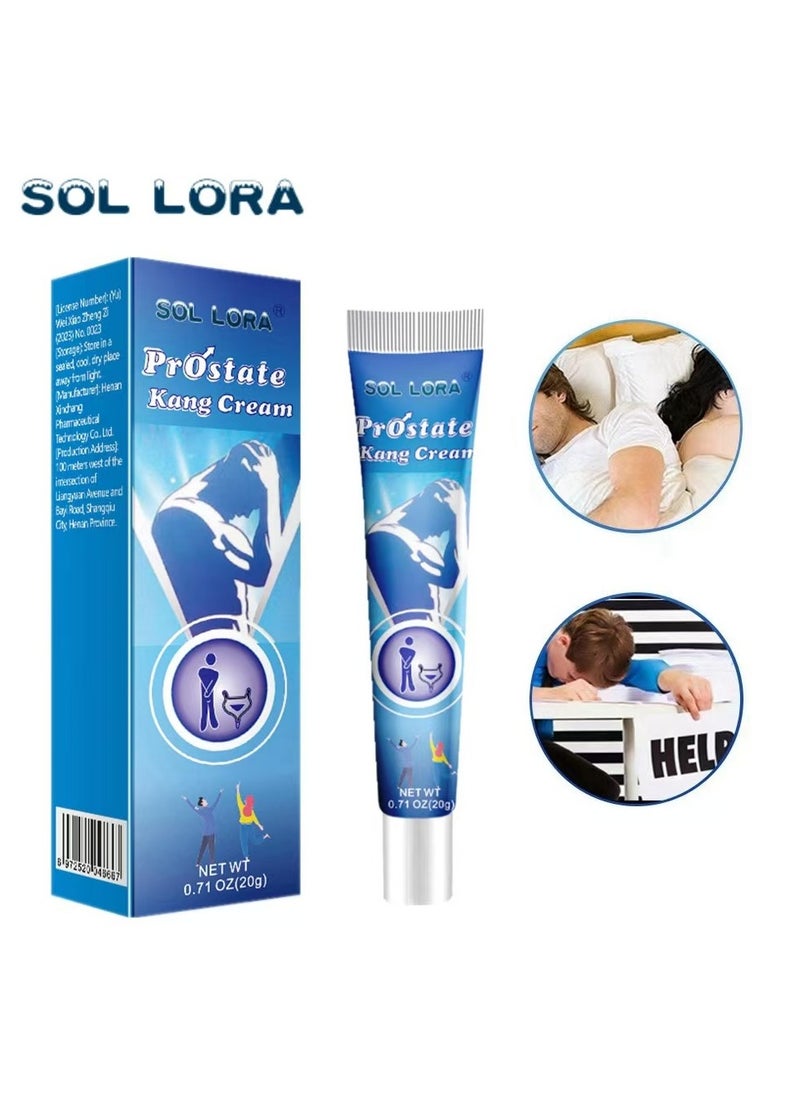 SOL LORA - Men Prostate Enhance Cream Reduce Frequent Urination For Men Health Care Treatment 20g - Image 1