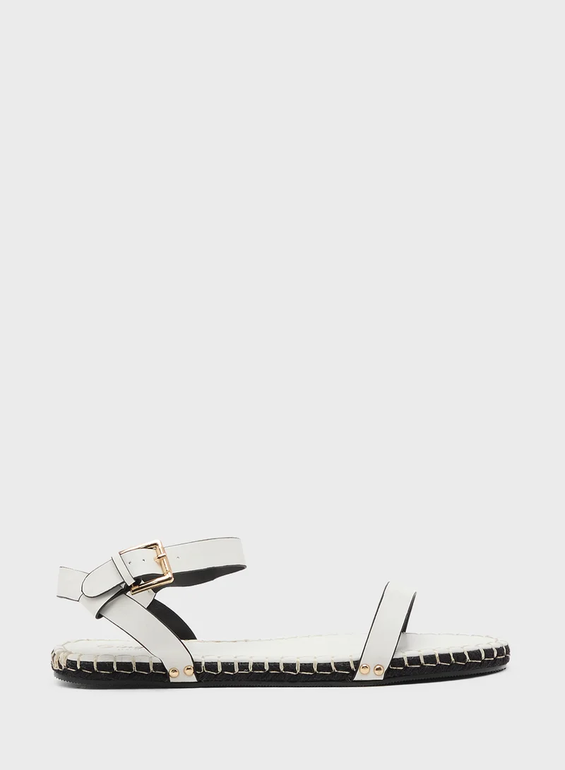 جينجر Double Strap Casual Flat Sandal