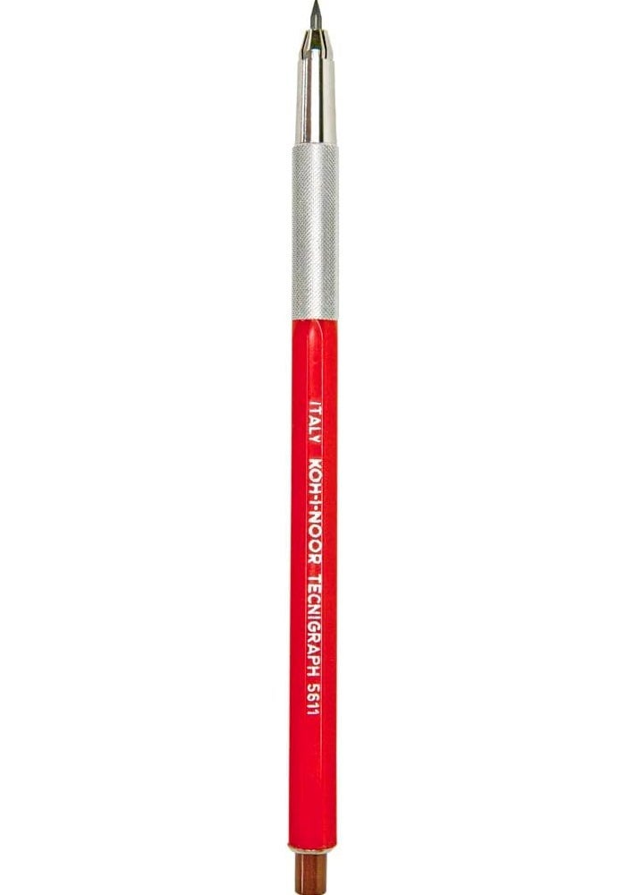 Koh-I-Noor Technigraph Lead Holder 5611 - Red Mechanical Graphite Pencil