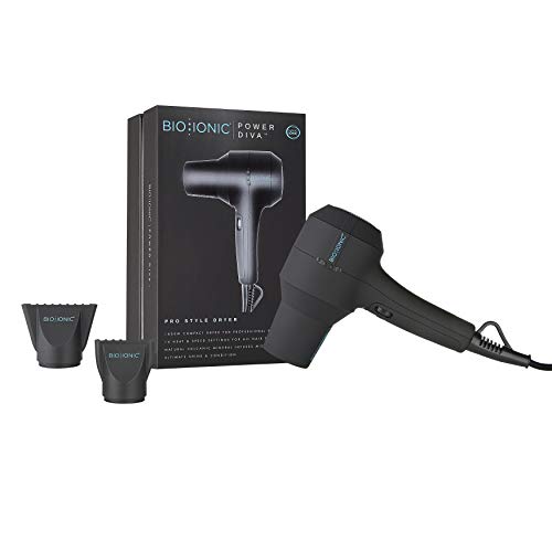 Bio Ionic PowerDiva Pro Speed Hair Dryer, Blow Dryer with Adjustable Heat & Speed, Professional Hair Styling Tool for Fast, Frizz-Free Hairstyles, Cool Shot, Compact for Travel, 1875W - Image 4
