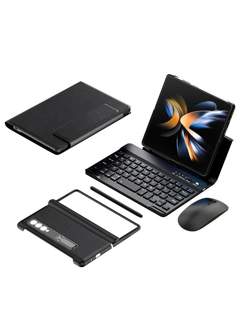 general Wireless Keyboard Compatible with Samsung Galaxy Z Fold 6 5G, Bluetooth Keyboard Wirelessly Connects with Leather Cover and Pen for Z Fold 6 - Image 2