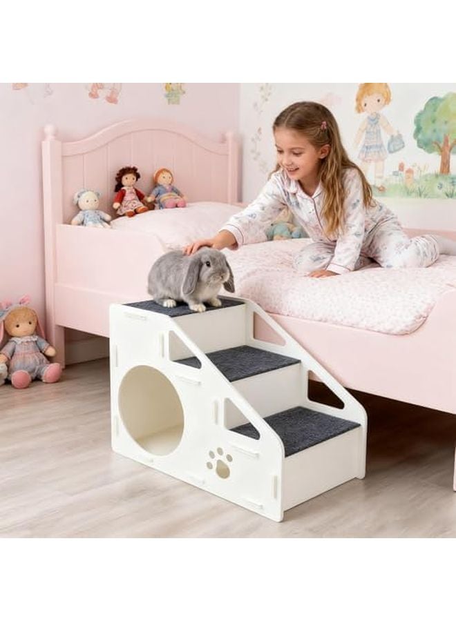 4 Step Non Slip Pet Stairs for Dogs Cats to Access High Beds Sofas Indoor Play Areas - Image 4