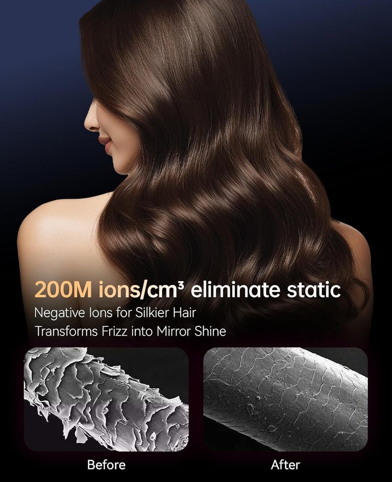 CONFU Hair Dryers for Women, Hair Dryer with Diffuser, Blow Dryers for Men, Hairdryer with Diffuser Attachment, Portable Lightweight Fast Drying Negative Ion Hairdryer for Home - Image 4