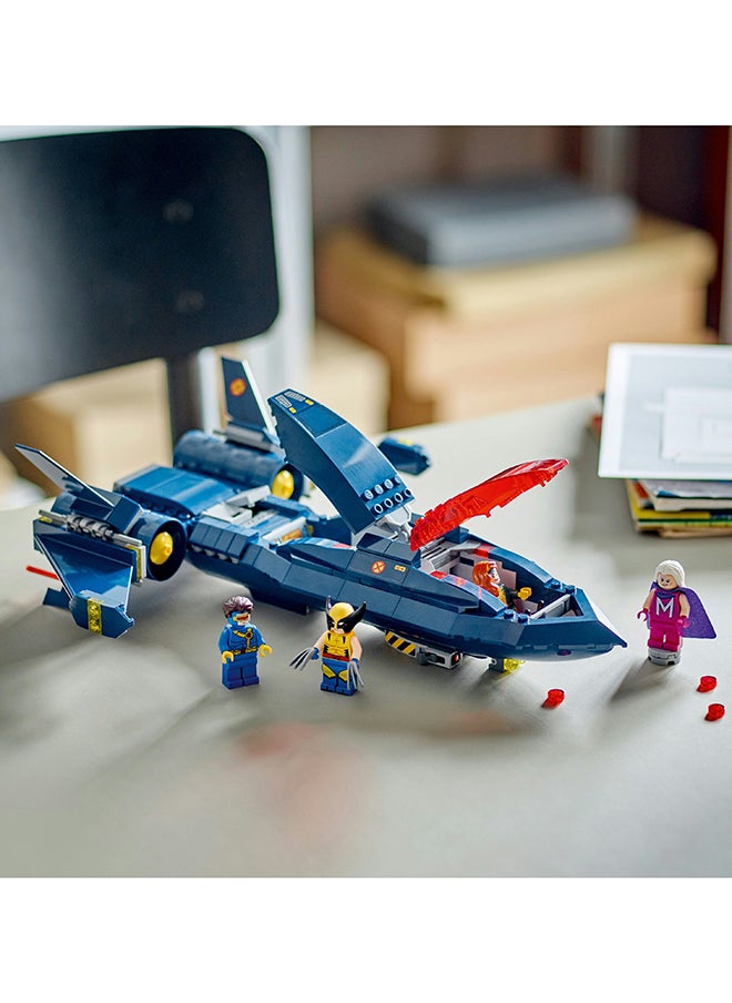 LEGO 76281 Marvel X-Men X-Jet Buildable Toy Plane, Fighter Model Building Kit With Super Hero Minifigures, Gift For Kids, Boys And Girls Aged 8 And Over (359 Pieces)  - Image 4