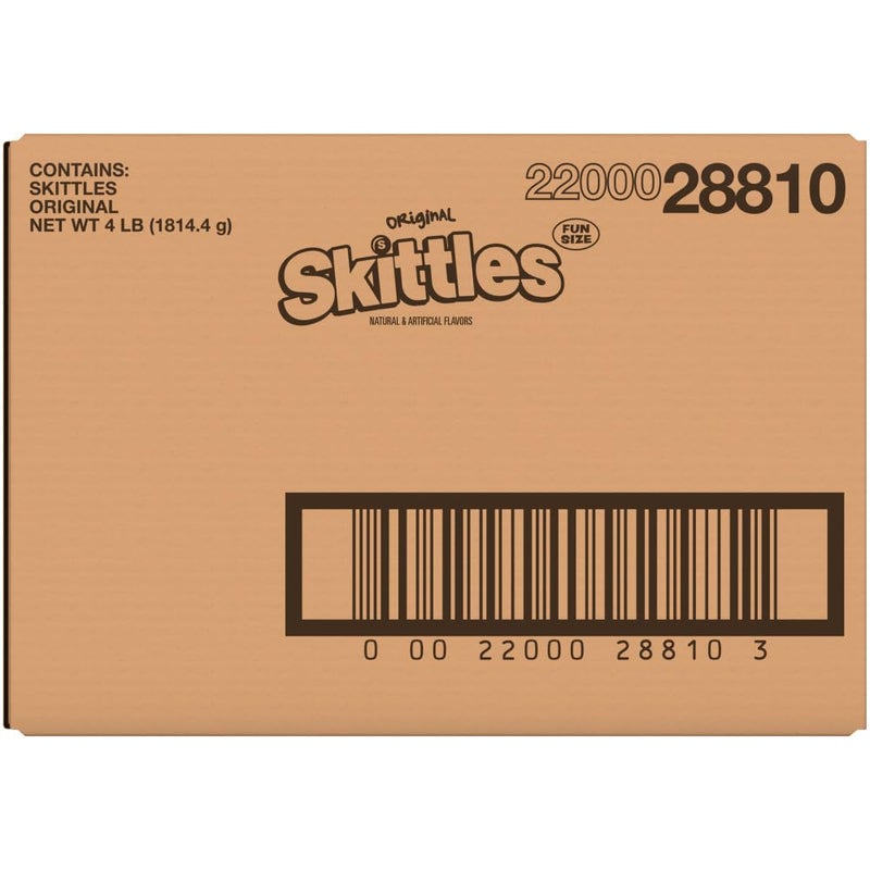 SKITTLES Original Fun Size Chewy Candy Bulk Pack 4 Pound Box - Image 3