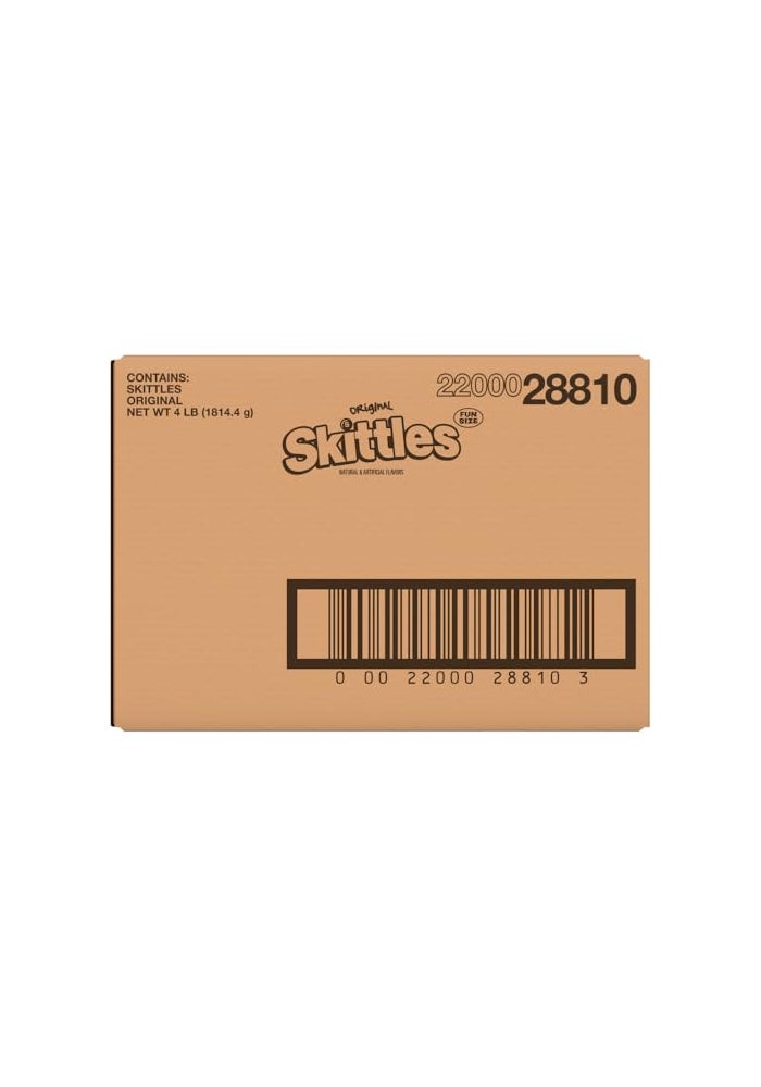 SKITTLES Original Fun Size Chewy Candy Bulk Pack 4 Pound Box - Image 1