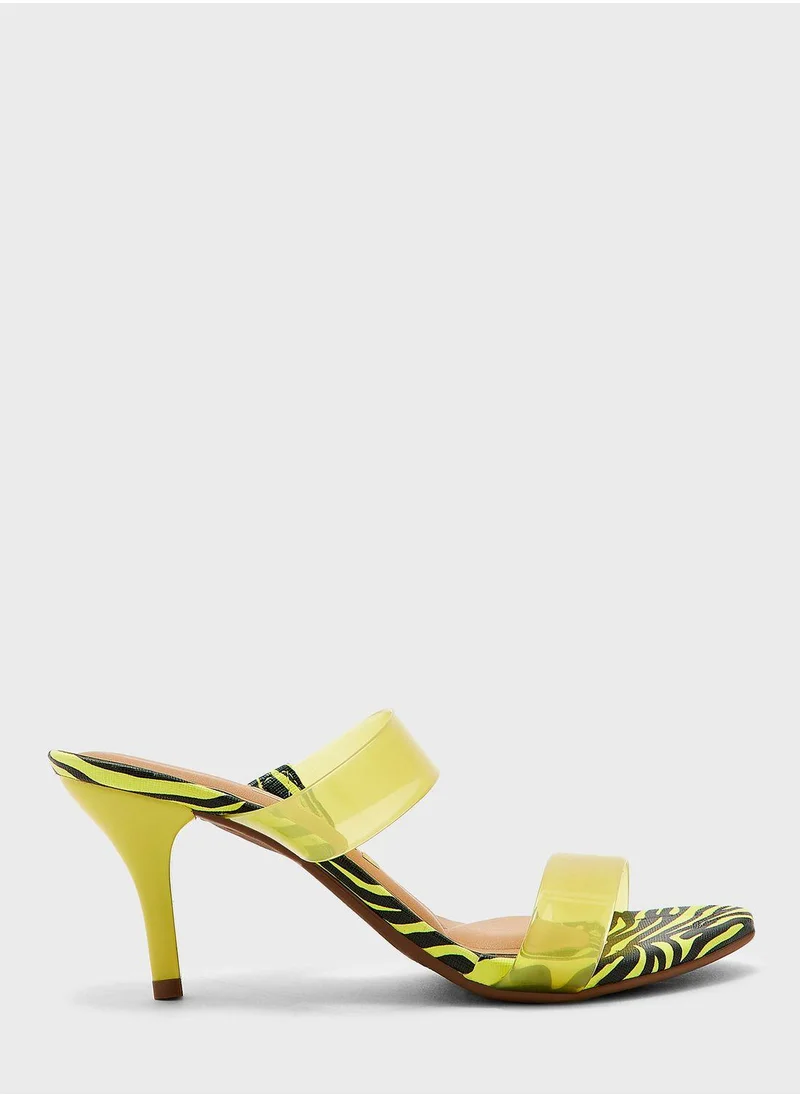 VIZZANO Ankle Strap Mid Heel Sandals