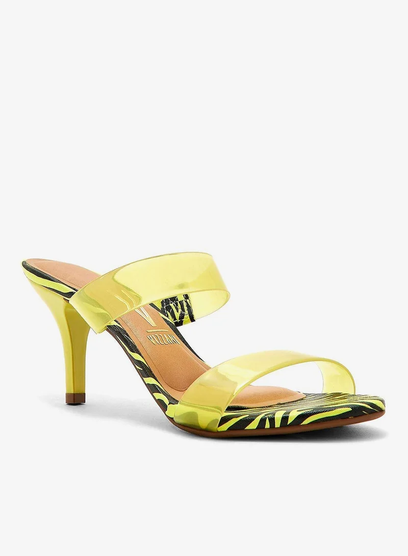 فيزانو صنادل بكعب عريض للنساء - صنادل أنيقة بكعب عالٍ للارتداء اليومي