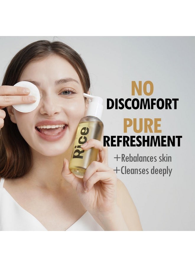 VEGREEN - Rice Daily Moisture Pore Cleansing Oil Korean Skin Care Oil Cleanser W/ 7 Raw Oil Complex Gentle Face Cleanser For Oily Skin Pore Control Cleansing Oil Makeup Remover (5.07 Fl Oz) - Image 1