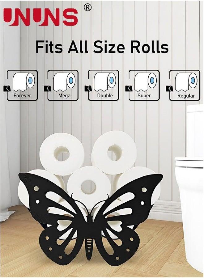 يو إن يو إن أس erfly Toilet Paper Holder,Animal Decorative Storage,Bathroom Wall Mounted Organizer Metal Decor Sculpture - Image 2