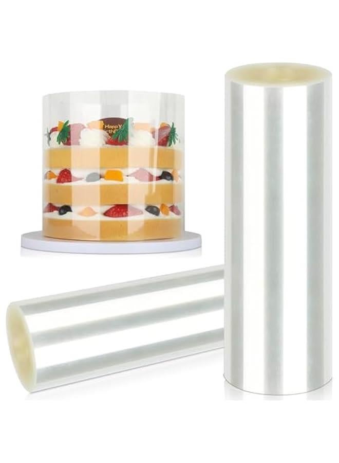 RYNX Cake Collar 6 x 394inch/1 RollTransparent Acetate Cake Roll Professional Acetate Sheets for Baking Elegant Cake Wrapping Edge Decorating - Image 1