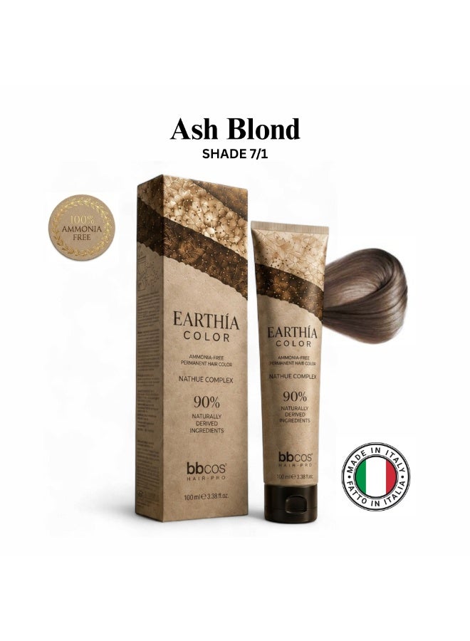 bbcos Earthia Hair Color 100ml 7.1 - Image 1