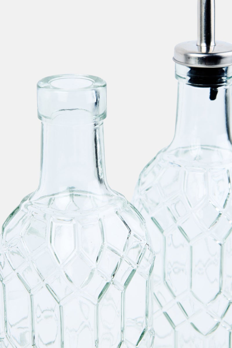 Bombay 2 Pieces Oil And Vinegar Bottles, Transparent - Image 4