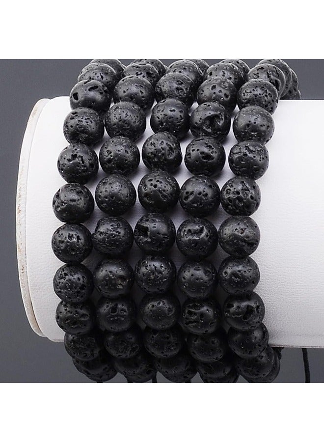 YALILAI Natural Healing Power Gemstone Crystal Beads Unisex Adjustable Macrame Bracelets 8mm - Image 3