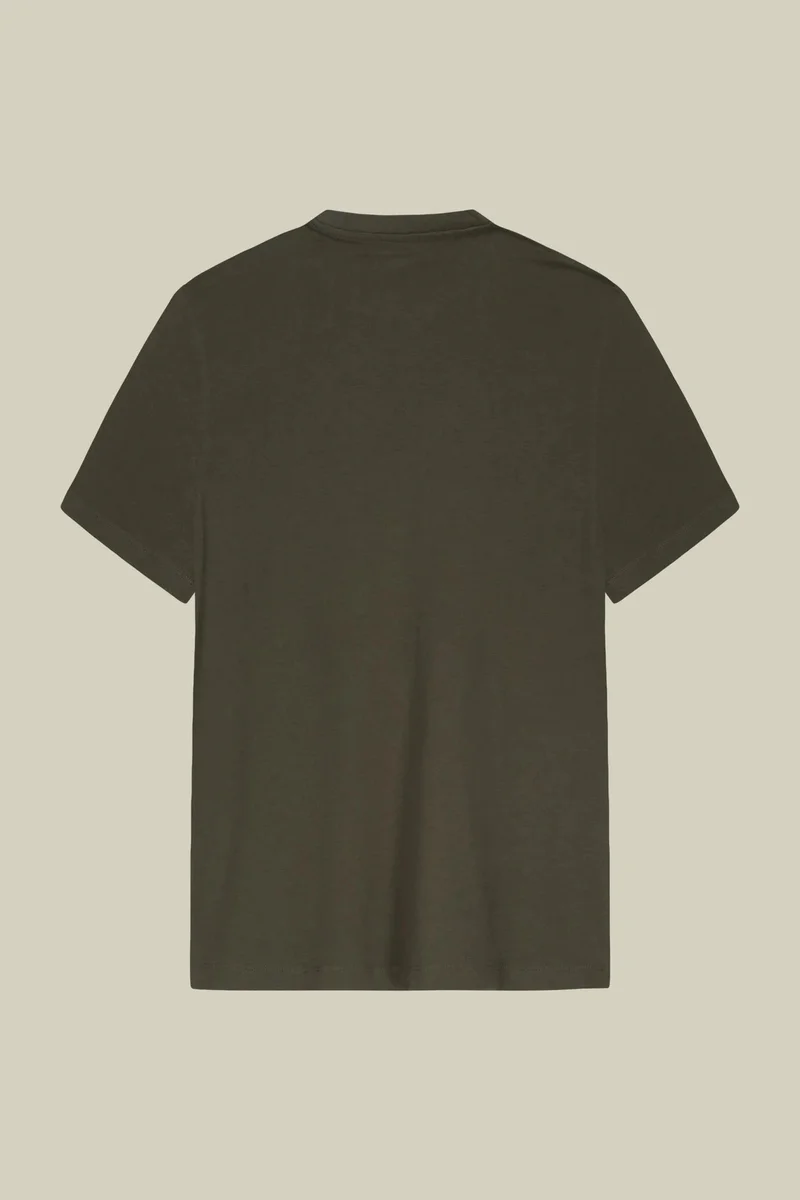 Doppelganger Green Men's regular fit 100% cotton jersey T-shirt - Olive Green for Men | Best Price UAE
