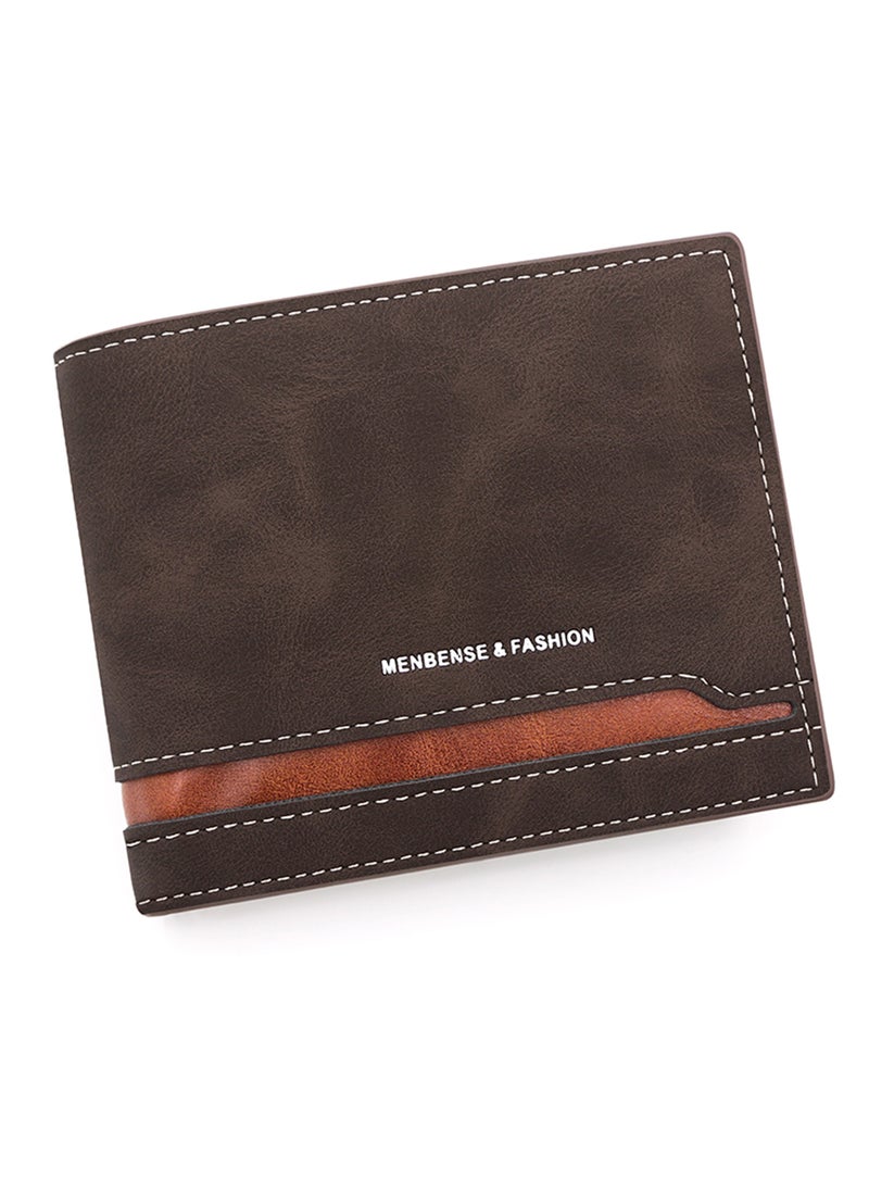 MenBense Business Men's Wallet Short Wallet Card Holder Document Bag 12*9.5*2.5cm - Image 4