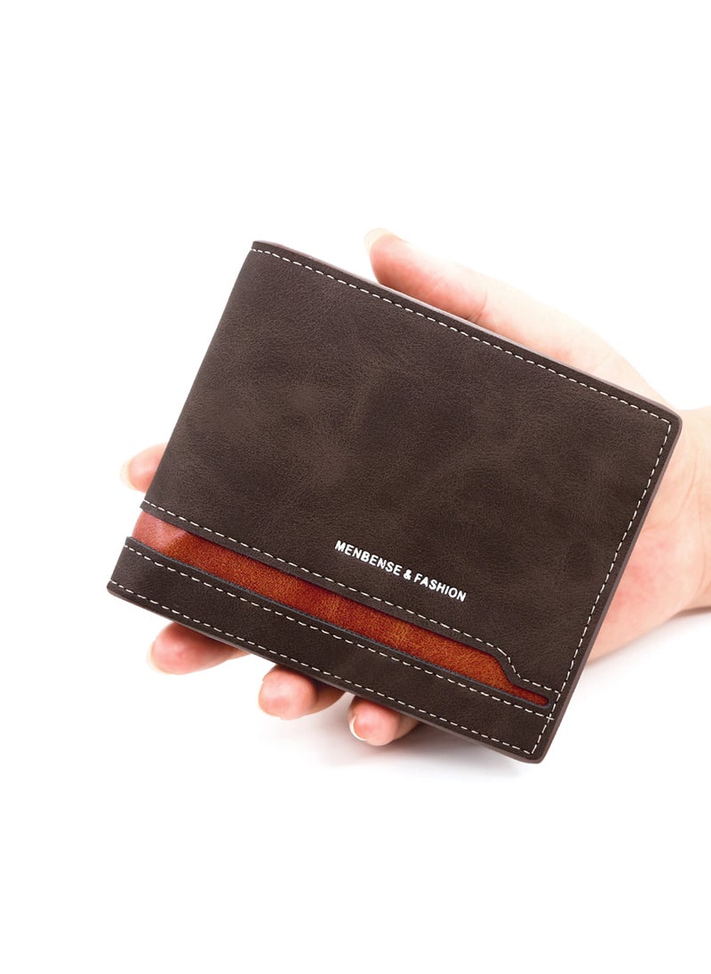 MenBense Business Men's Wallet Short Wallet Card Holder Document Bag 12*9.5*2.5cm - Image 3