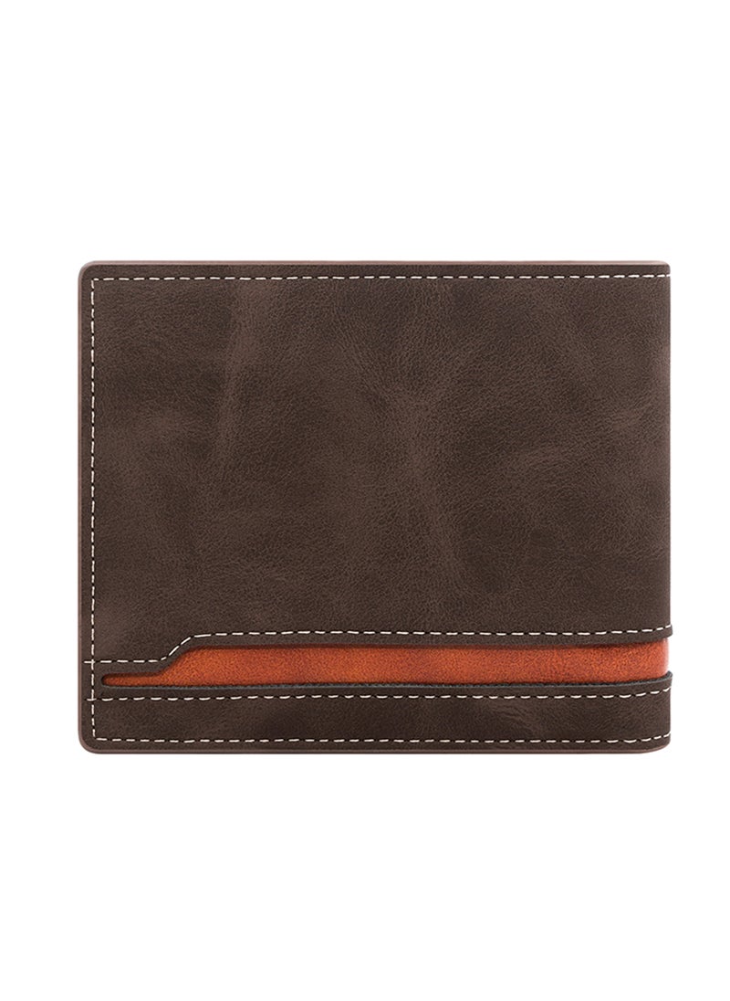 MenBense Business Men's Wallet Short Wallet Card Holder Document Bag 12*9.5*2.5cm - Image 2